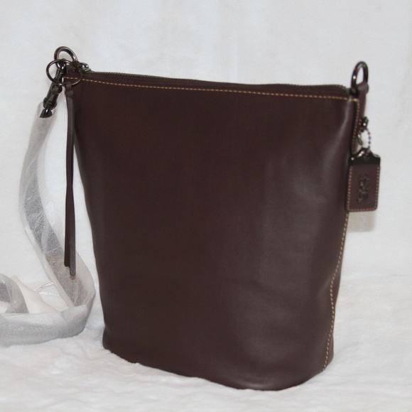 COACH Designer Bag Original Archive Duffle Leather Shoulder Crossbody - Picture 1 of 13
